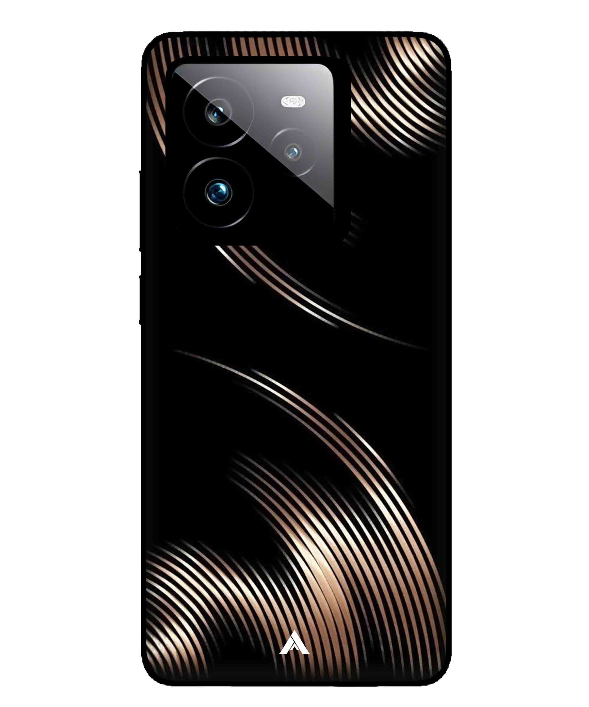 Stripe Pattern 1 Metal Back Cover Phone Case for Realme GT 7 Pro