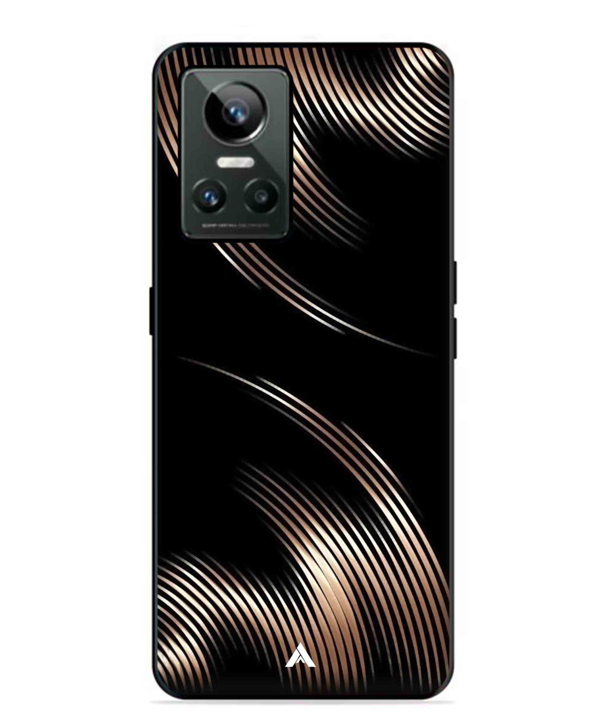 Stripe Pattern 1 Metal Back Cover Phone Case for Realme GT Neo 3
