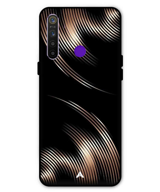 Stripe Pattern 1 Metal Back Cover Phone Case for Realme Narzo 10