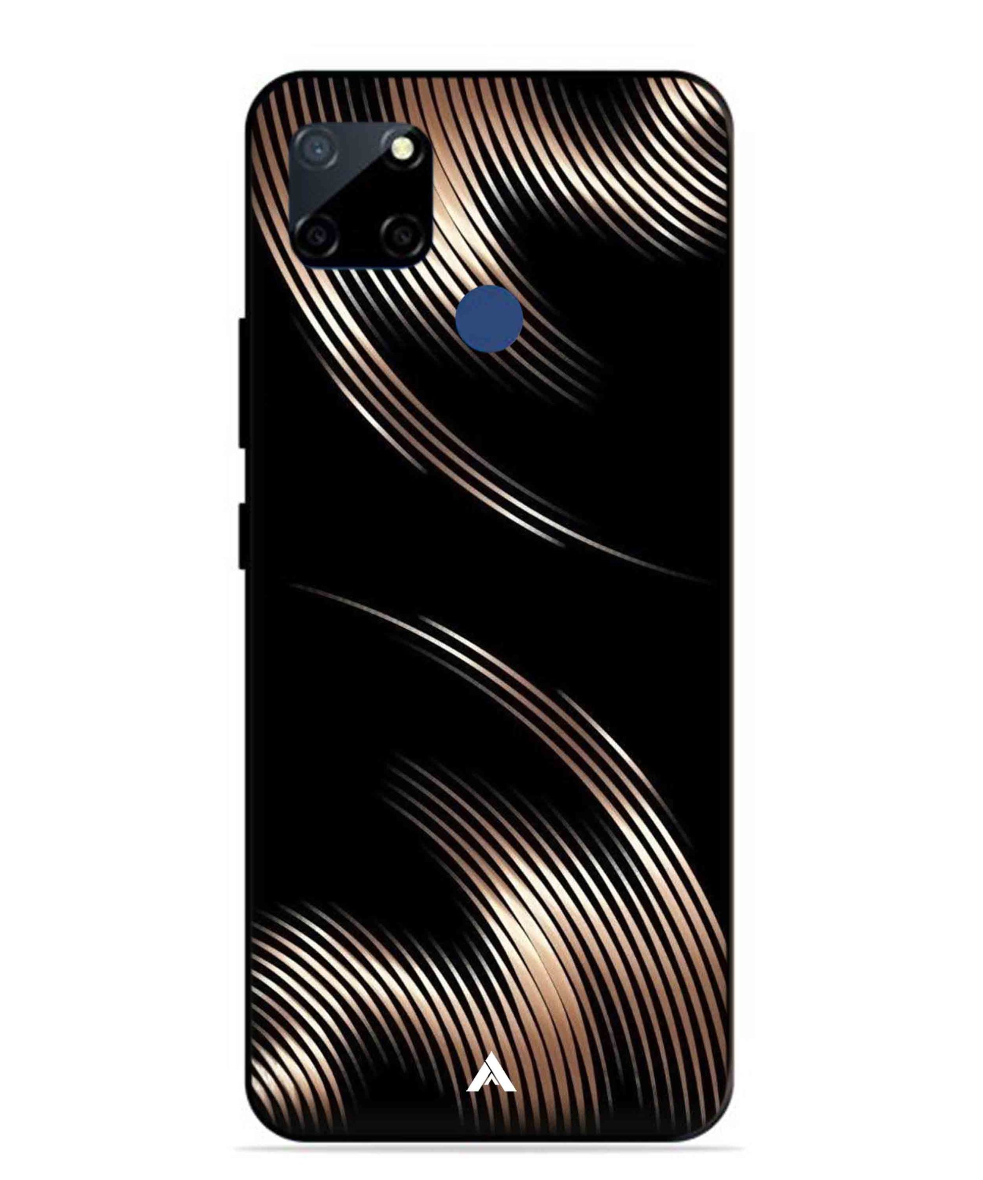 Stripe Pattern 1 Metal Back Cover Phone Case for Realme Narzo 30A