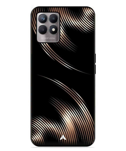 Stripe Pattern 1 Metal Back Cover Phone Case for Realme Narzo 50