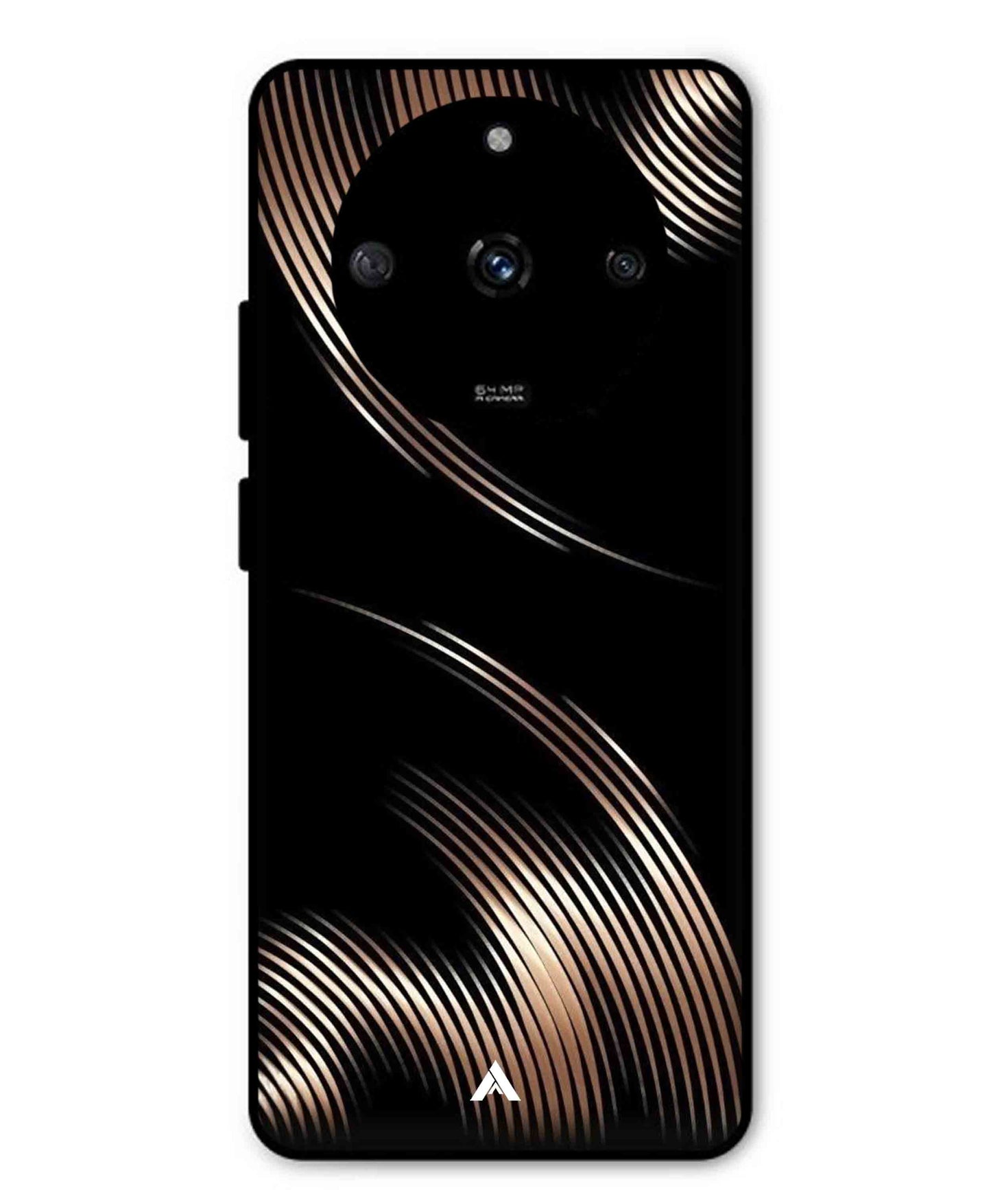 Stripe Pattern 1 Metal Back Cover Phone Case for Realme Narzo 60