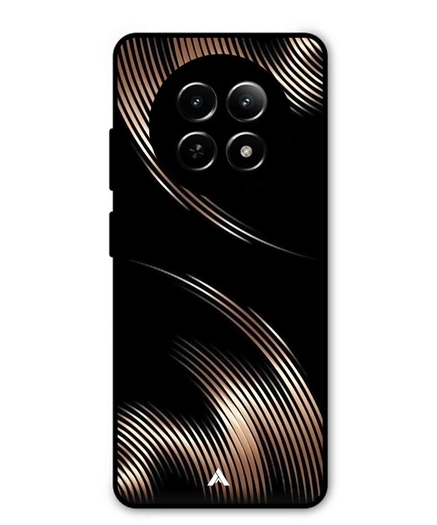 Stripe Pattern 1 Metal Back Cover Phone Case for Realme Narzo N65