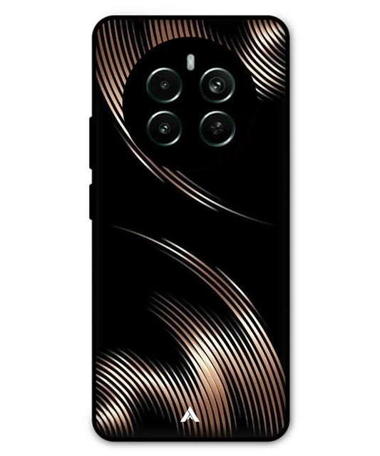Stripe Pattern 1 Metal Back Cover Phone Case for Realme P1 Pro