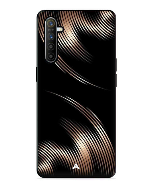 Stripe Pattern 1 Metal Back Cover Phone Case for Realme XT