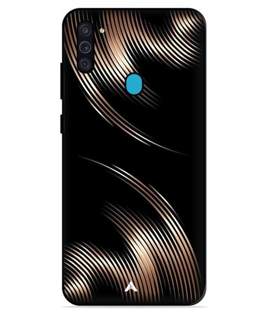 Stripe Pattern 1 Metal Back Cover Phone Case for Samsung Galaxy A11