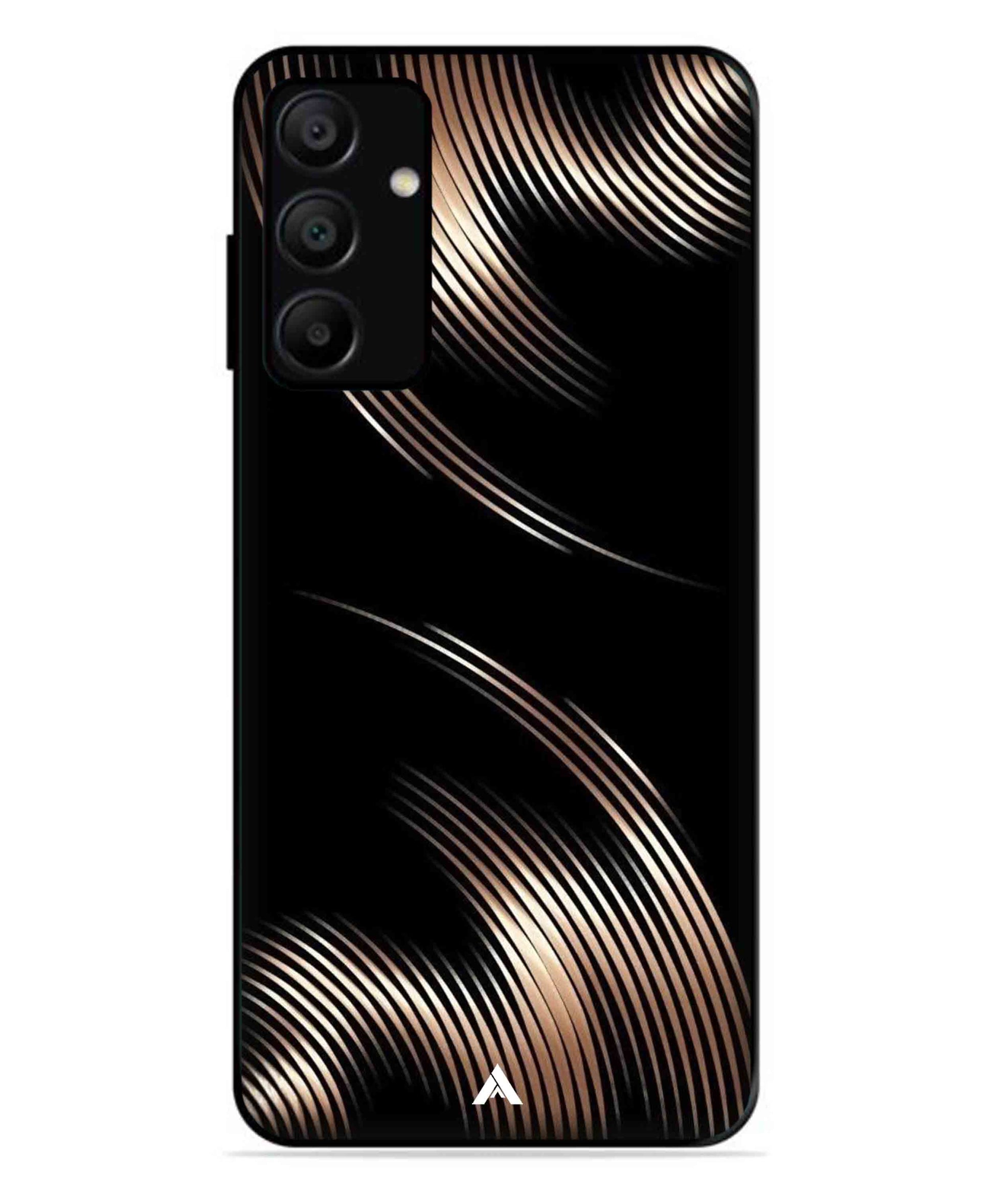 Stripe Pattern 1 Metal Back Cover Phone Case for Samsung Galaxy A15 5G