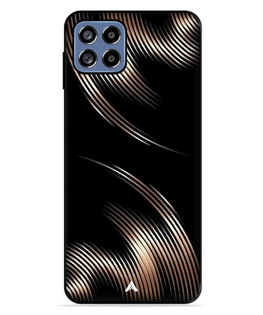 Stripe Pattern 1 Metal Back Cover Phone Case for Samsung Galaxy A22 5G