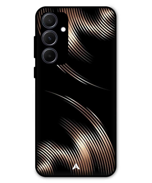 Stripe Pattern 1 Metal Back Cover Phone Case for Samsung Galaxy A35