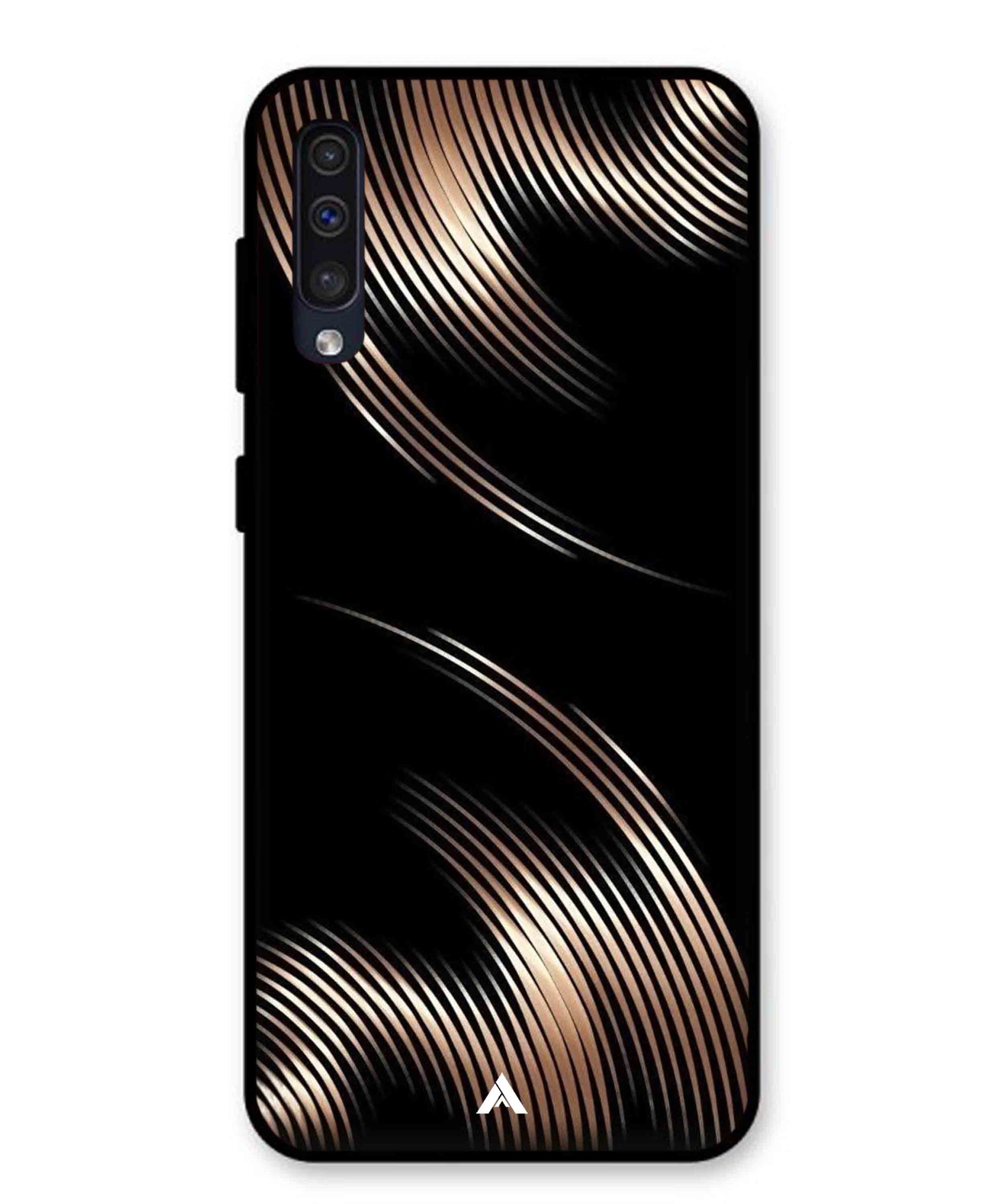 Stripe Pattern 1 Metal Back Cover Phone Case for Samsung Galaxy A50