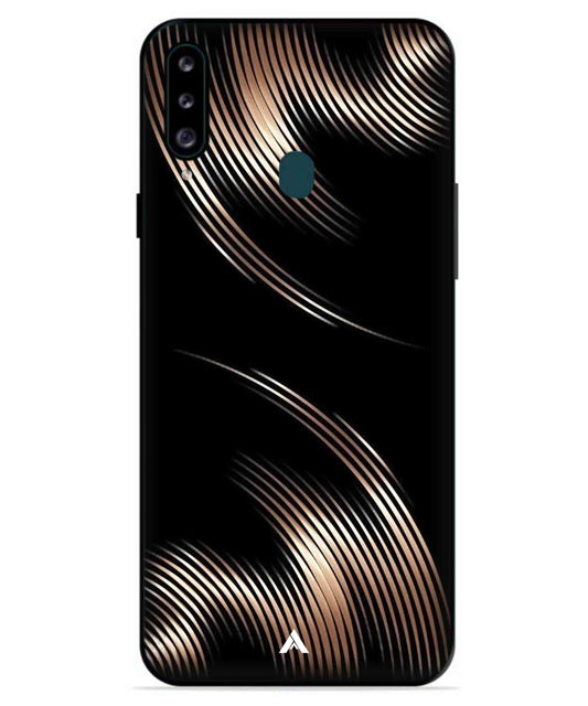 Stripe Pattern 1 Metal Back Cover Phone Case for Samsung Galaxy A70