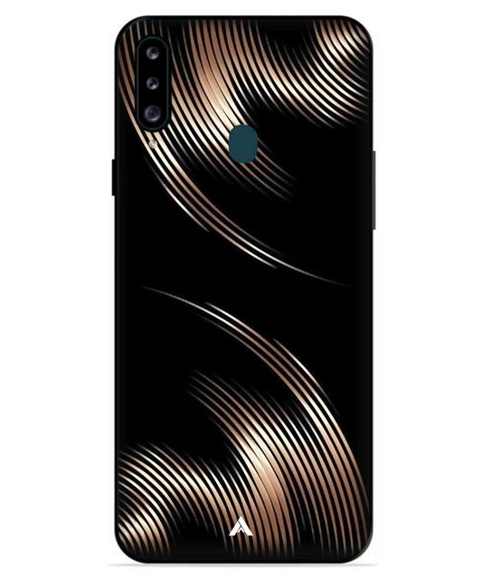 Stripe Pattern 1 Metal Back Cover Phone Case for Samsung Galaxy A70s