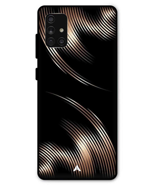 Stripe Pattern 1 Metal Back Cover Phone Case for Samsung Galaxy A71