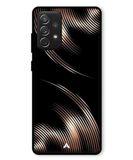Stripe Pattern 1 Metal Back Cover Phone Case for Samsung Galaxy A72