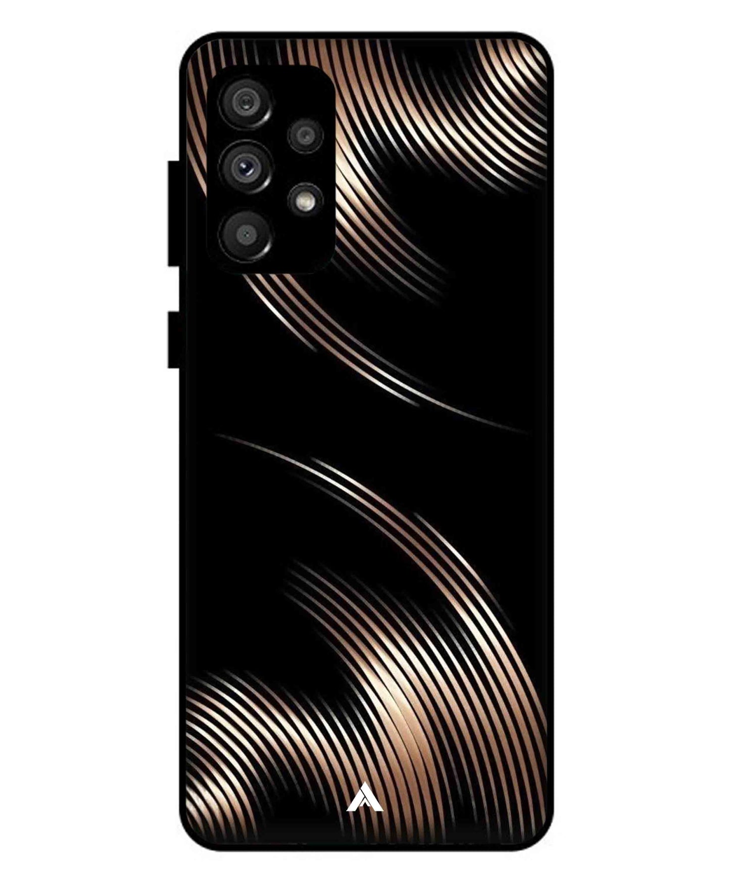 Stripe Pattern 1 Metal Back Cover Phone Case for Samsung Galaxy A73