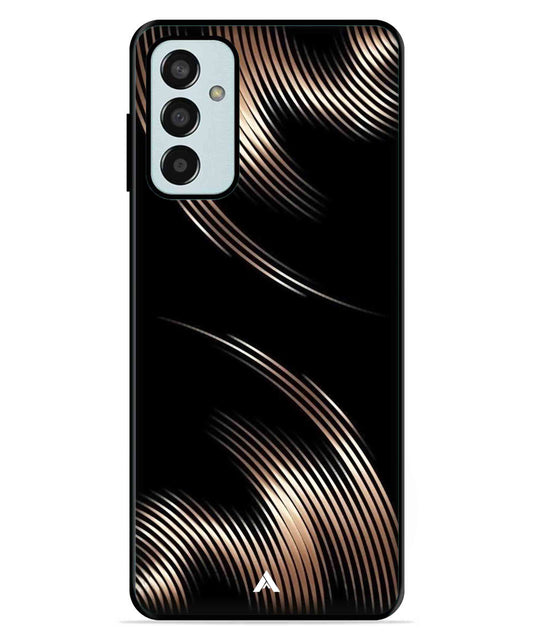 Stripe Pattern 1 Metal Back Cover Phone Case for Samsung Galaxy F13 4G