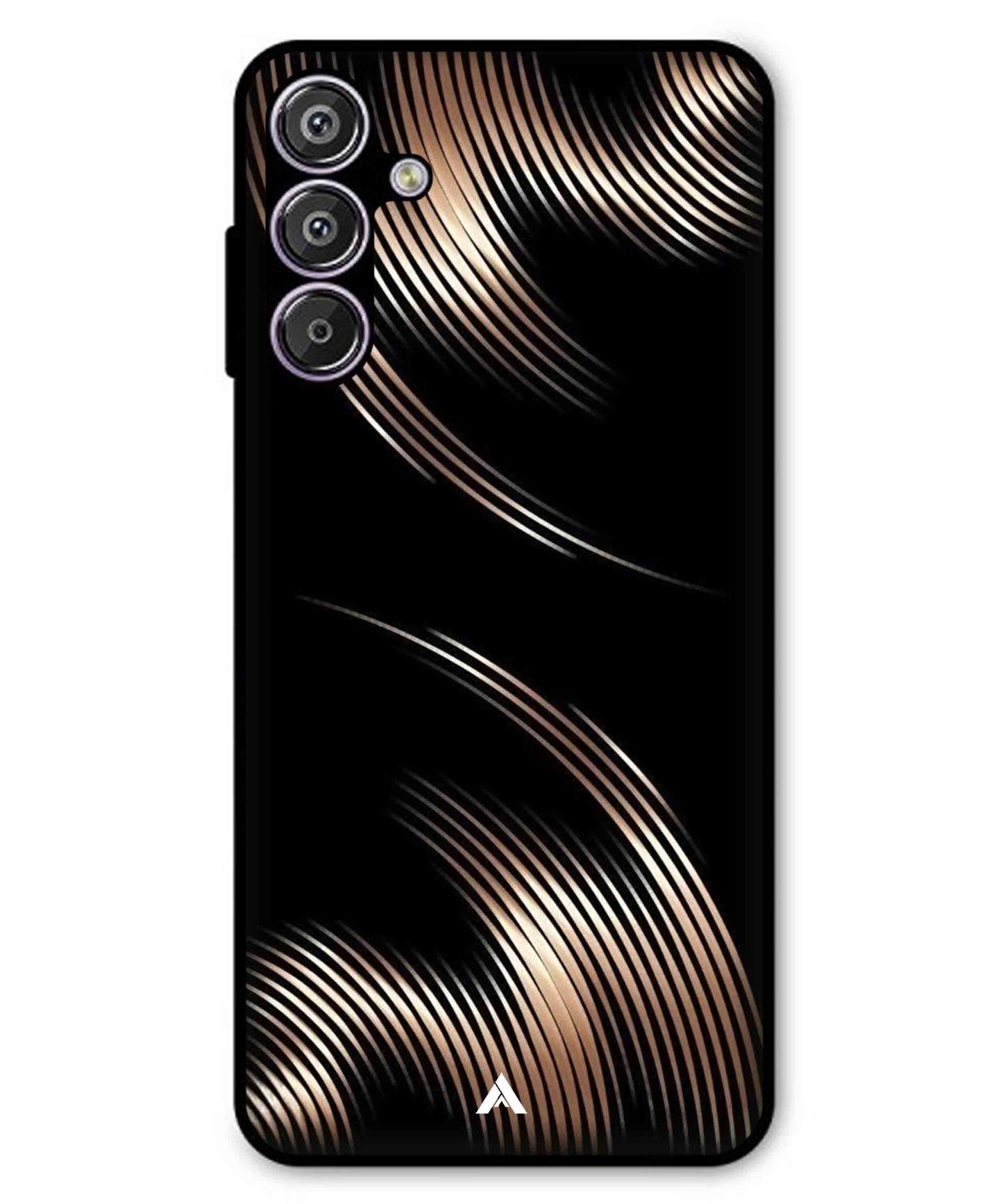 Stripe Pattern 1 Metal Back Cover Phone Case for Samsung Galaxy F15