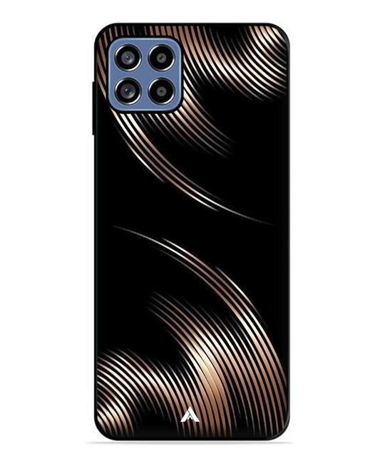 Stripe Pattern 1 Metal Back Cover Phone Case for Samsung Galaxy F42