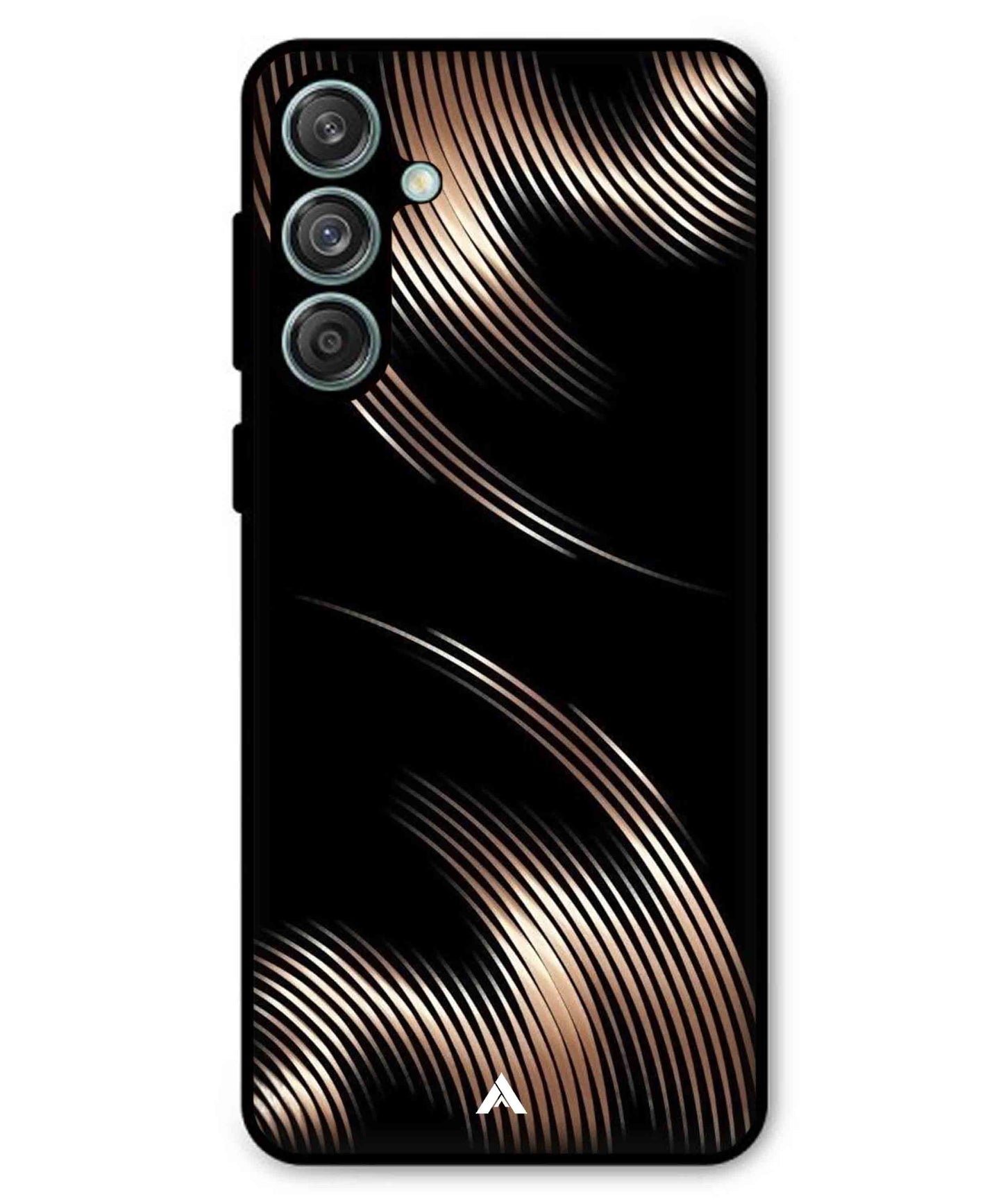 Stripe Pattern 1 Metal Back Cover Phone Case for Samsung Galaxy F55