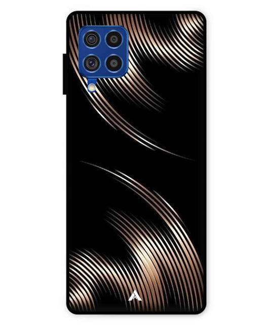 Stripe Pattern 1 Metal Back Cover Phone Case for Samsung Galaxy F62
