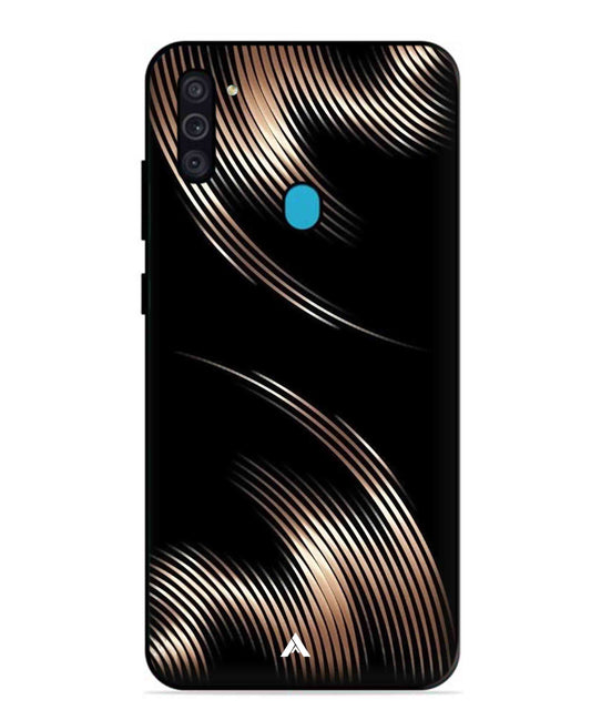 Stripe Pattern 1 Metal Back Cover Phone Case for Samsung Galaxy M11