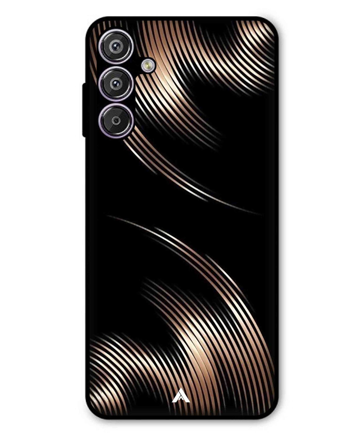 Stripe Pattern 1 Metal Back Cover Phone Case for Samsung Galaxy M15