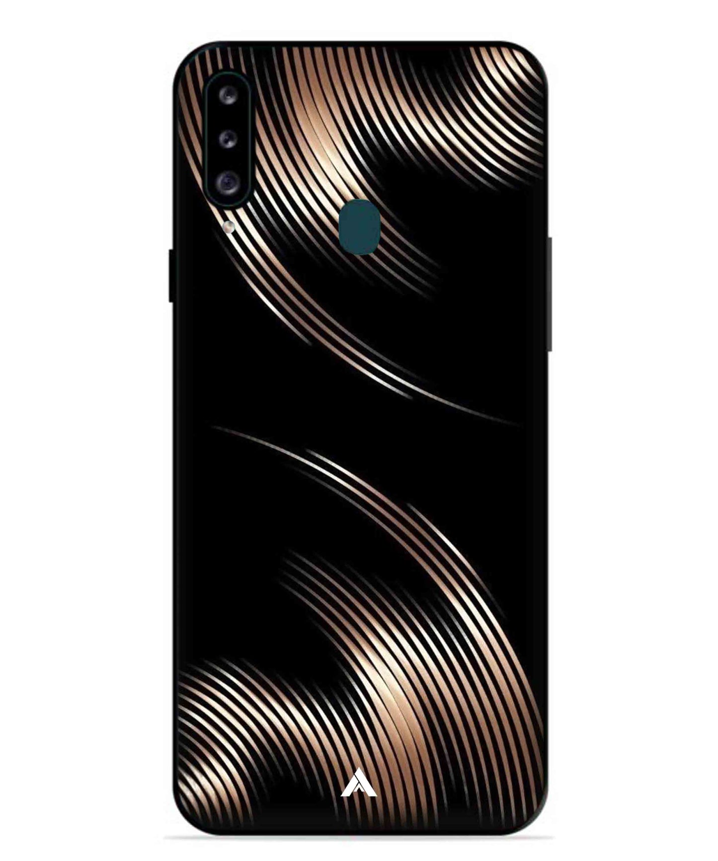 Stripe Pattern 1 Metal Back Cover Phone Case for Samsung Galaxy M30
