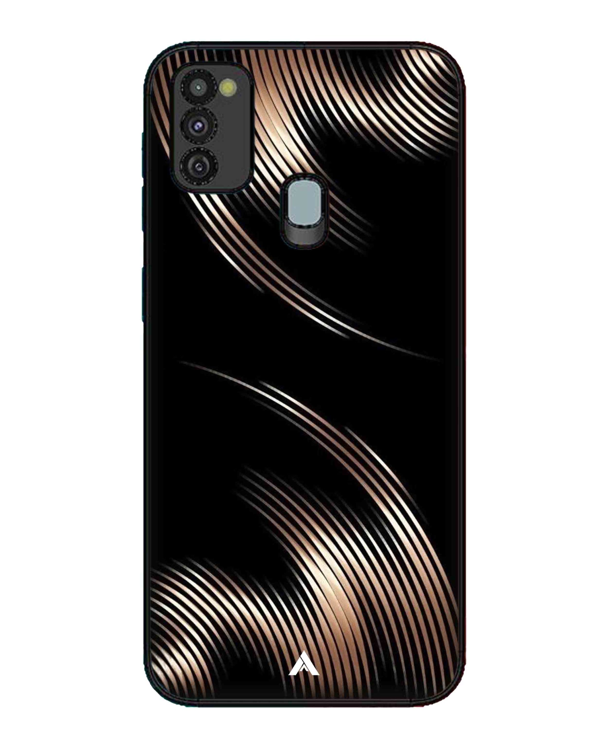 Stripe Pattern 1 Metal Back Cover Phone Case for Samsung Galaxy M30s