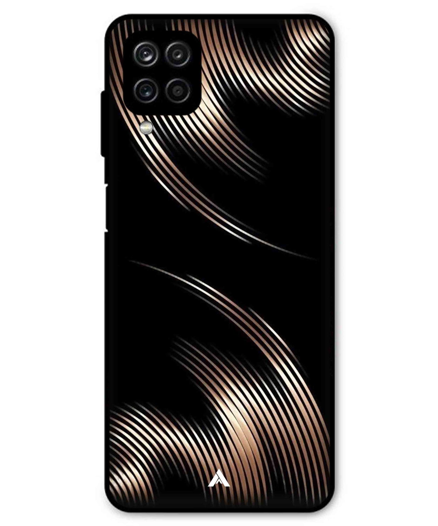 Stripe Pattern 1 Metal Back Cover Phone Case for Samsung Galaxy M42