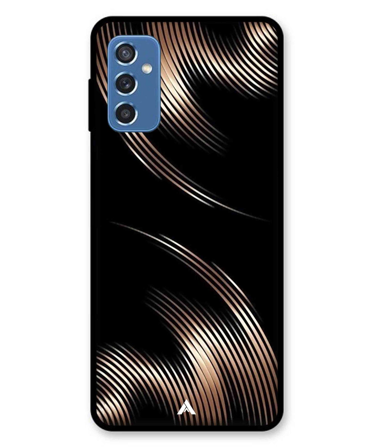 Stripe Pattern 1 Metal Back Cover Phone Case for Samsung Galaxy M52