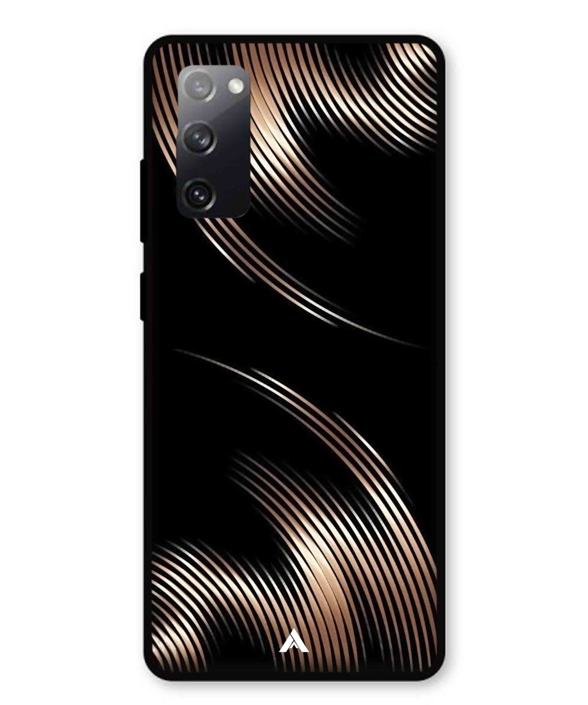 Stripe Pattern 1 Metal Back Cover Phone Case for Samsung Galaxy S20