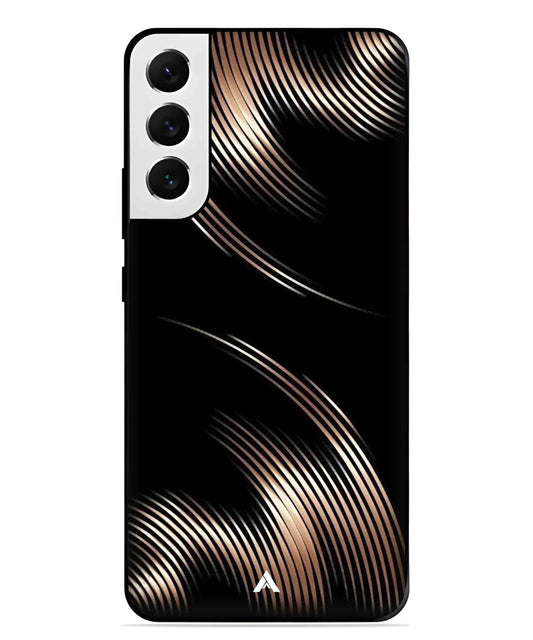 Stripe Pattern 1 Metal Back Cover Phone Case for Samsung Galaxy S21 Fe