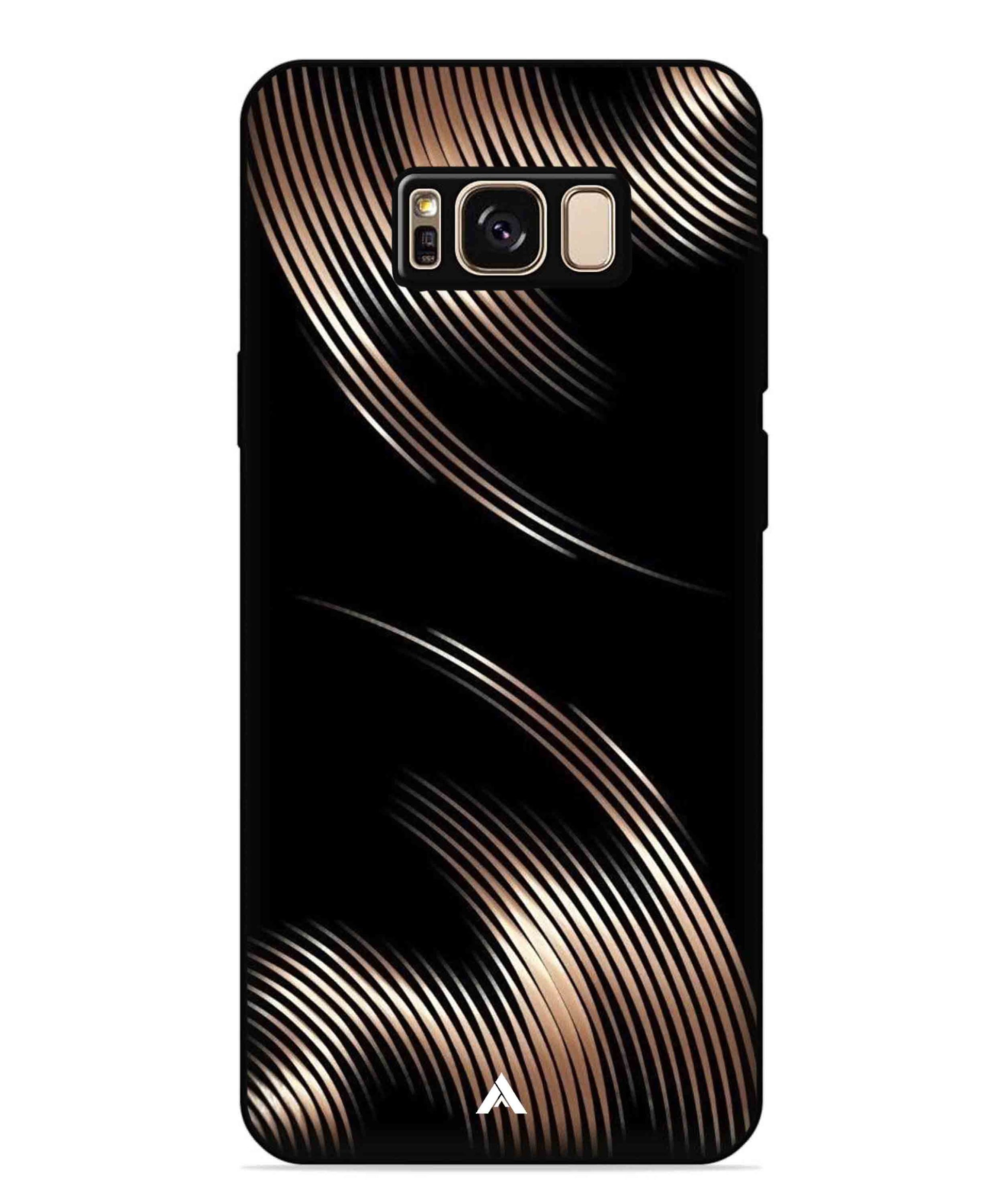 Stripe Pattern 1 Metal Back Cover Phone Case for Samsung Galaxy S8 Plus