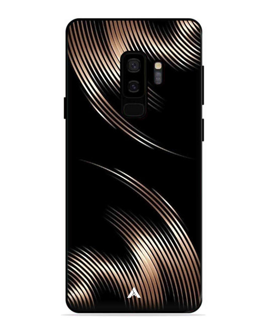Stripe Pattern 1 Metal Back Cover Phone Case for Samsung Galaxy S9 Plus