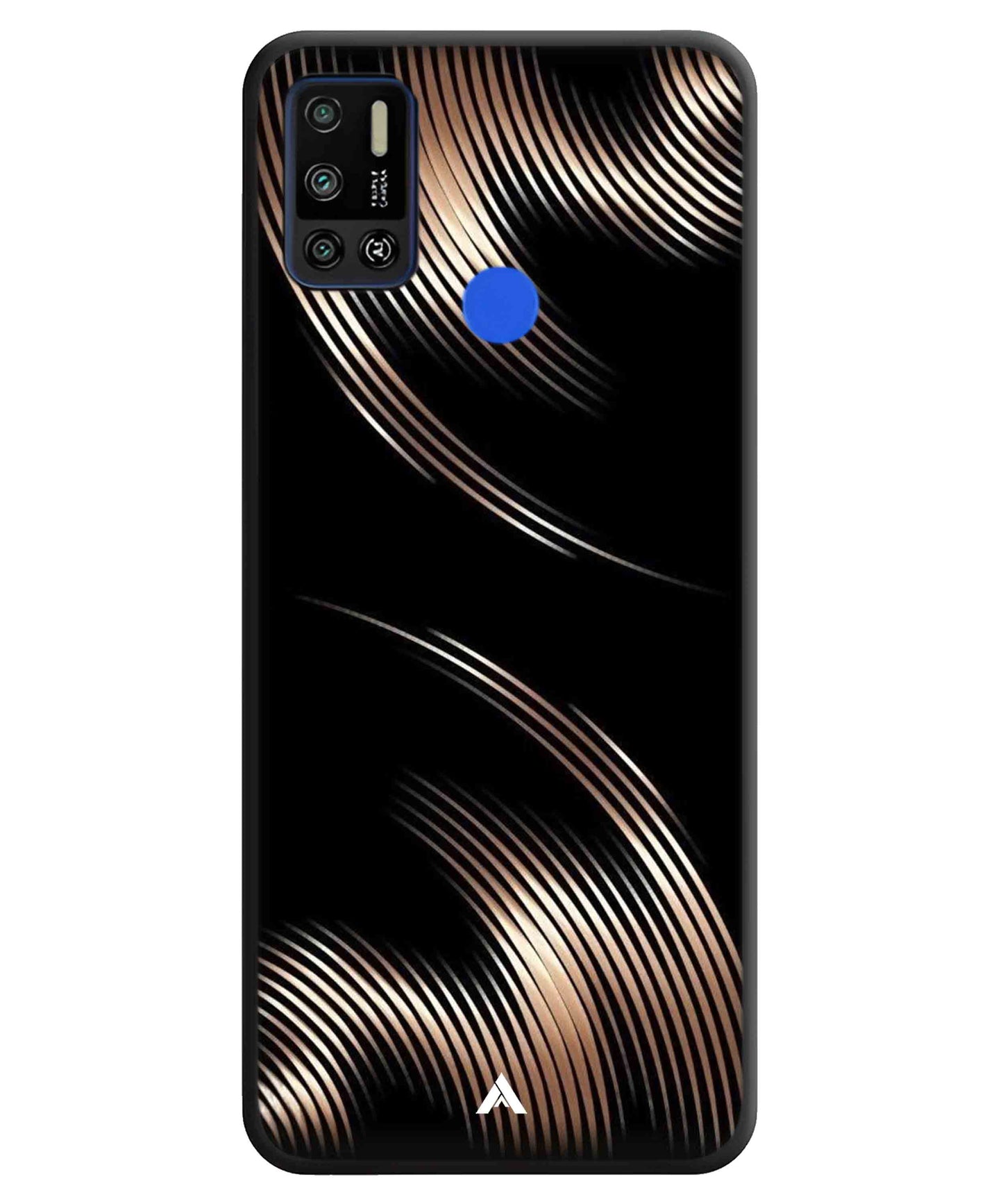 Stripe Pattern 1 Metal Back Cover Phone Case for Tecno Spark 6 Air