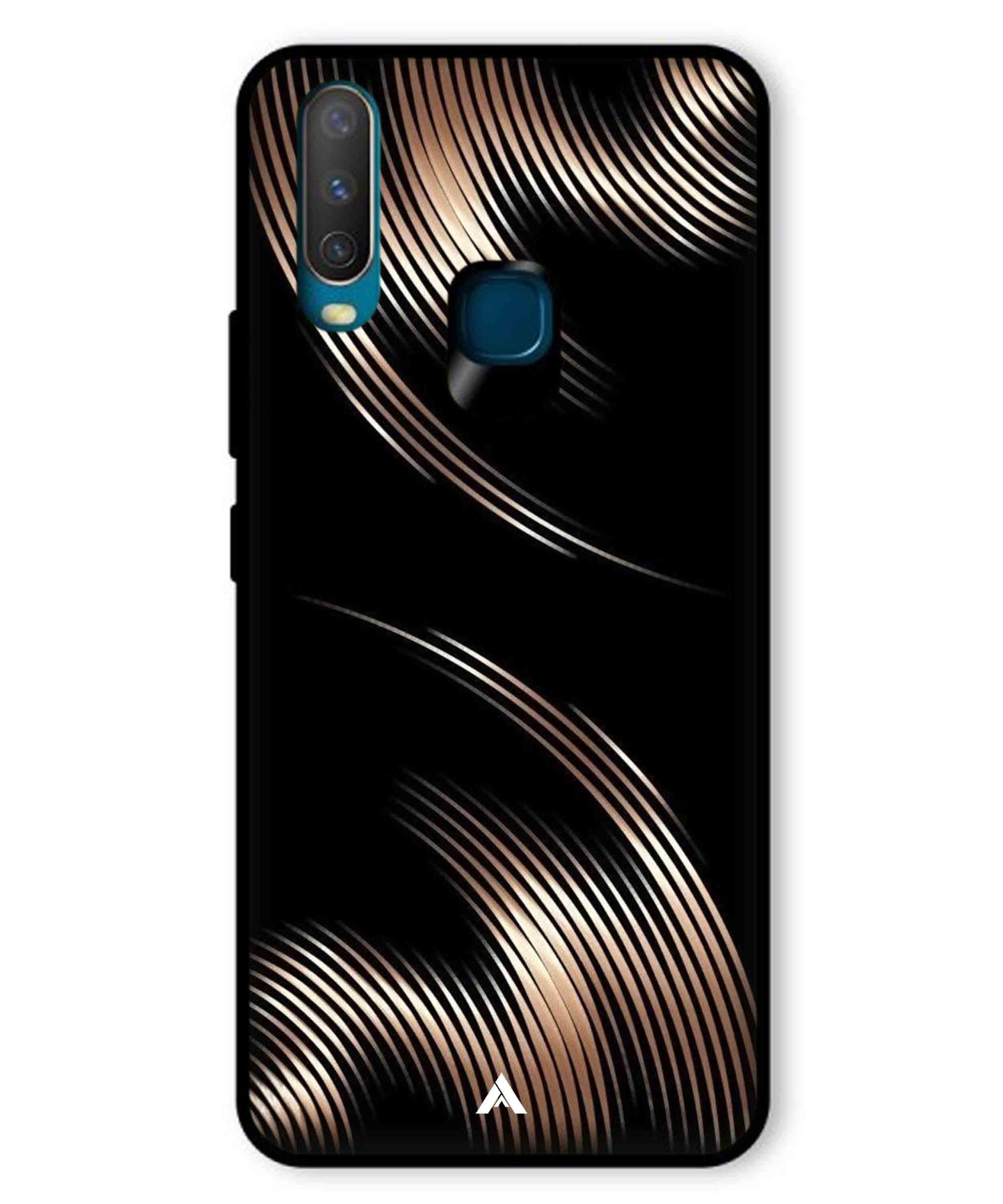 Stripe Pattern 1 Metal Back Cover Phone Case for Vivo Y17