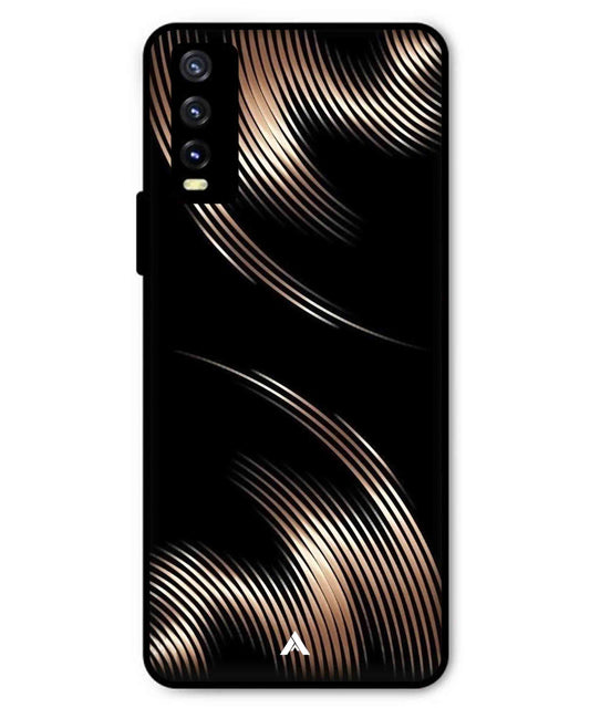 Stripe Pattern 1 Metal Back Cover Phone Case for Vivo Y20