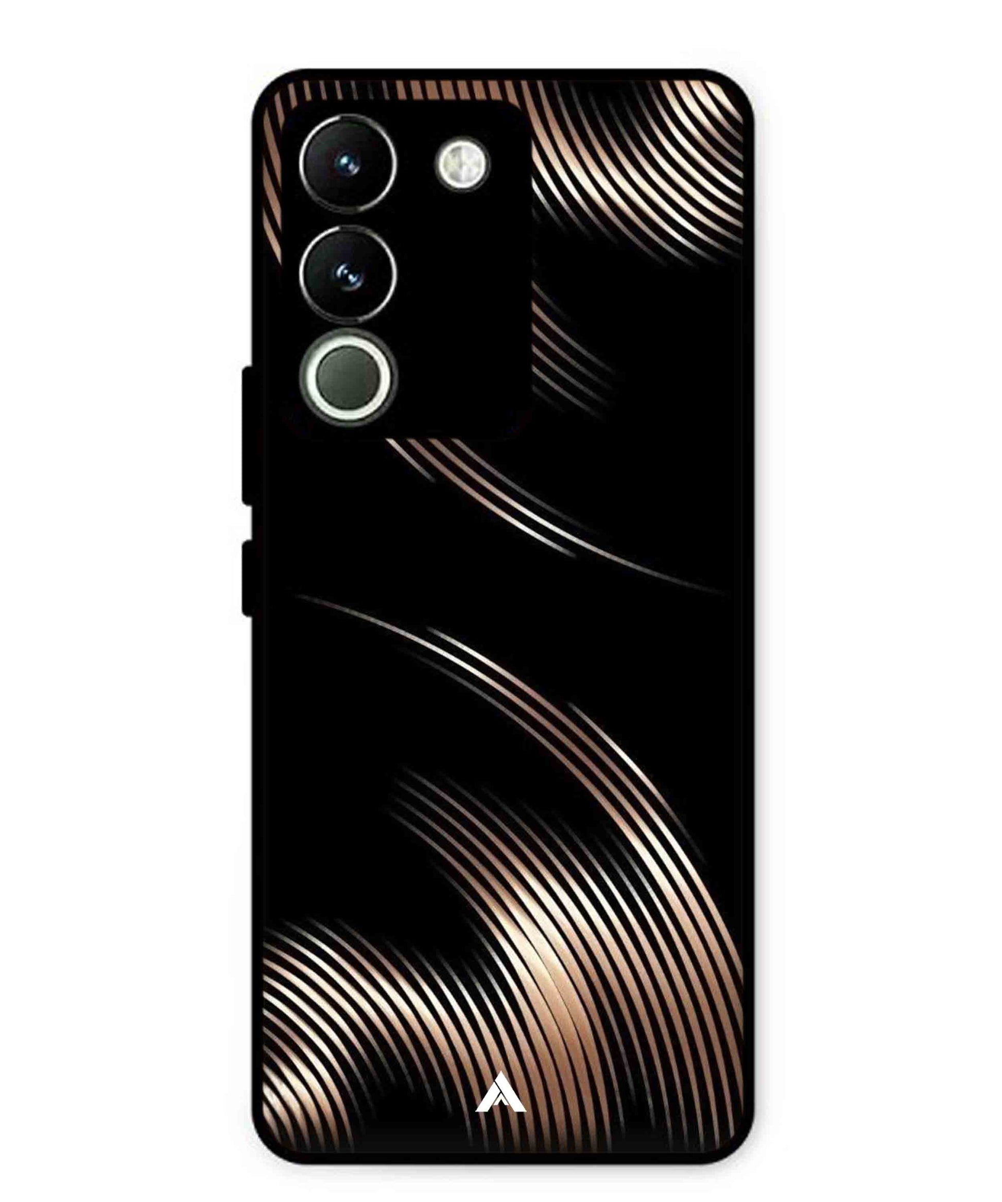 Stripe Pattern 1 Metal Back Cover Phone Case for Vivo Y200