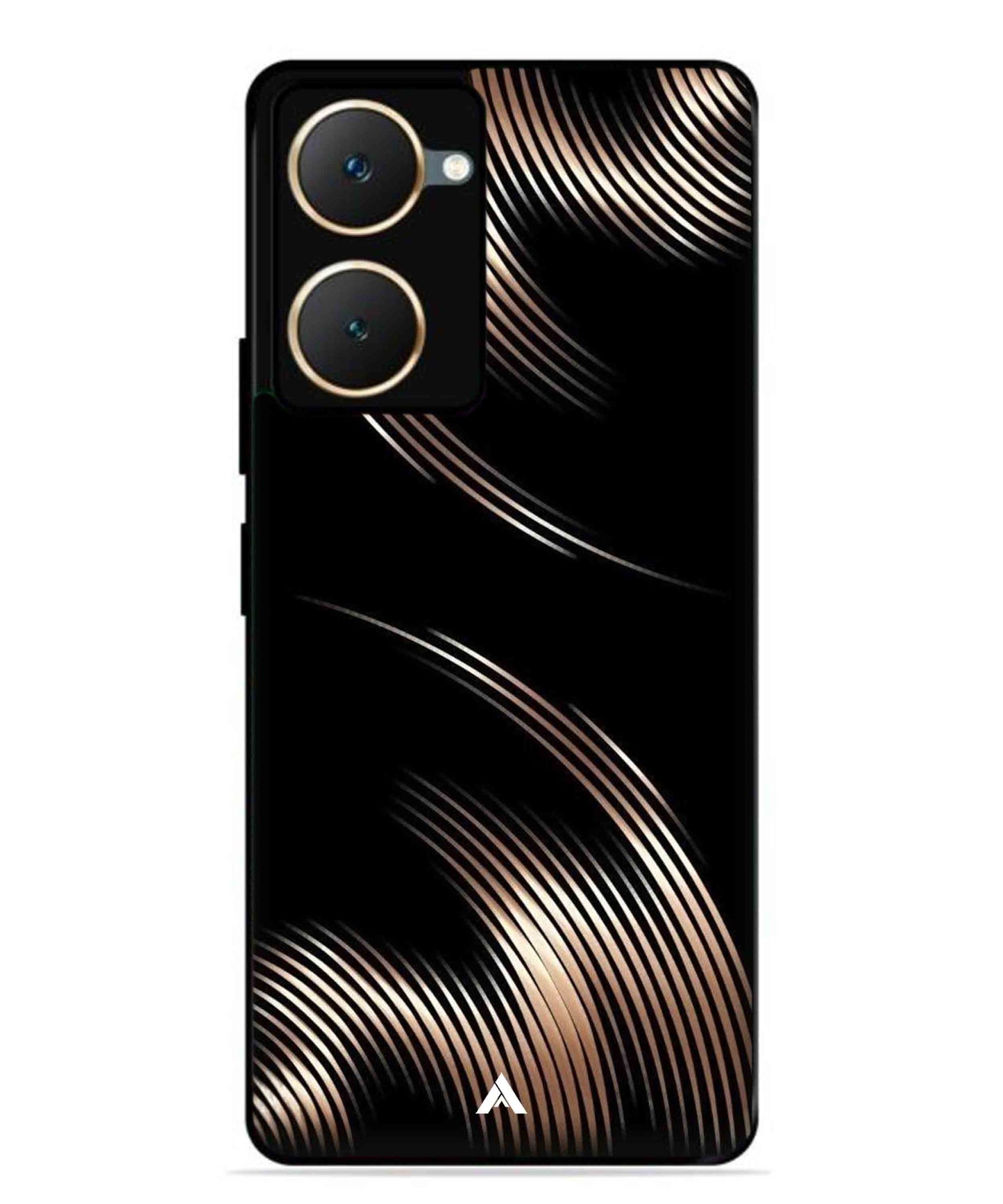Stripe Pattern 1 Metal Back Cover Phone Case for Vivo Y28s