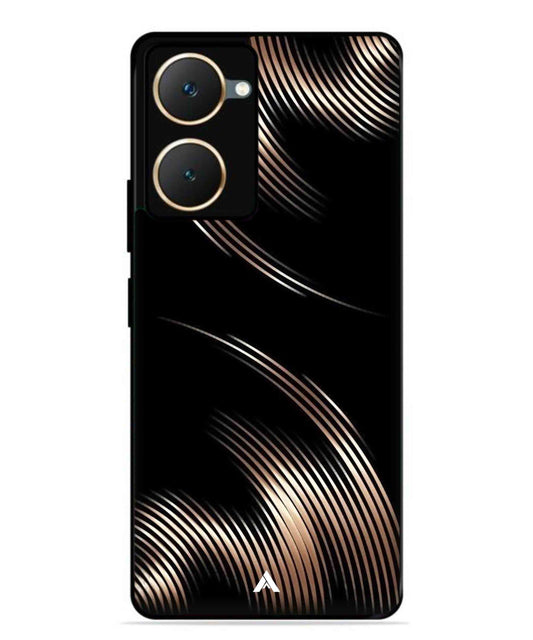 Stripe Pattern 1 Metal Back Cover Phone Case for Vivo Y28s