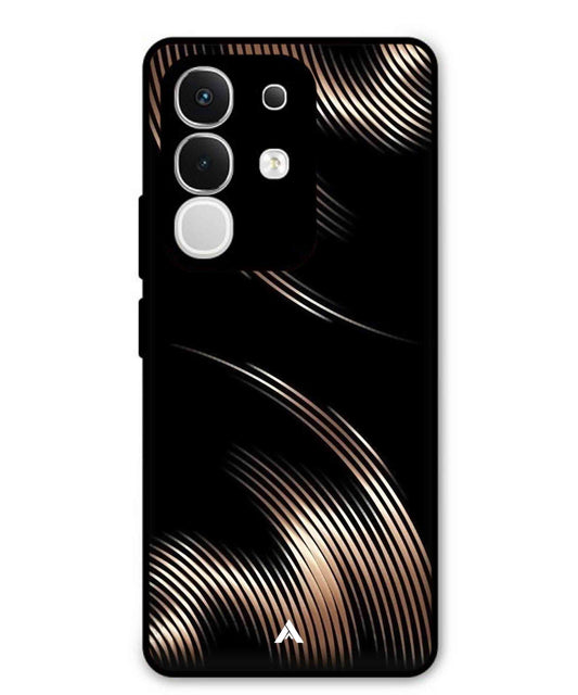 Stripe Pattern 1 Metal Back Cover Phone Case for Vivo Y29 4G
