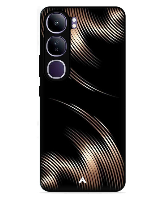 Stripe Pattern 1 Metal Back Cover Phone Case for Vivo Y300