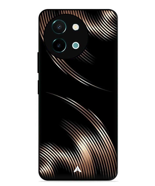 Stripe Pattern 1 Metal Back Cover Phone Case for Vivo Y38