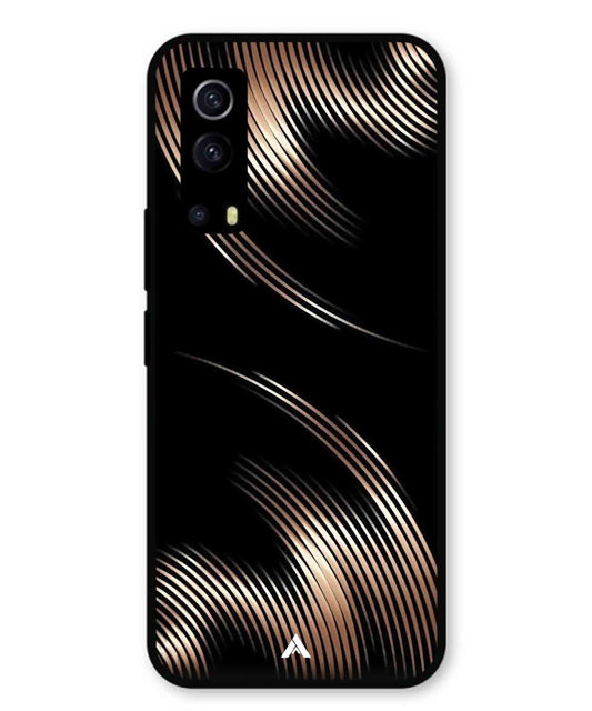 Stripe Pattern 1 Metal Back Cover Phone Case for Vivo Y53s