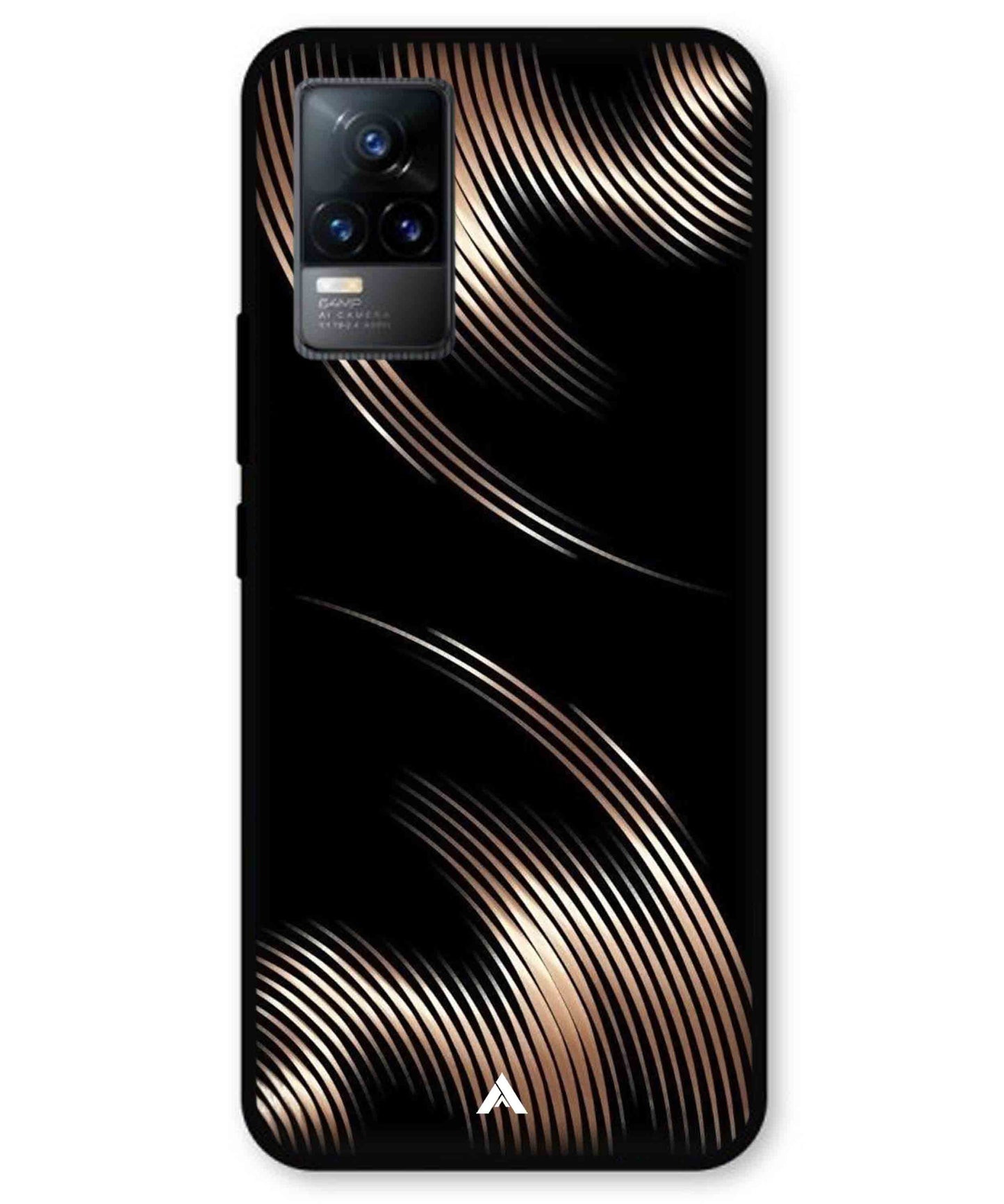 Stripe Pattern 1 Metal Back Cover Phone Case for Vivo Y73