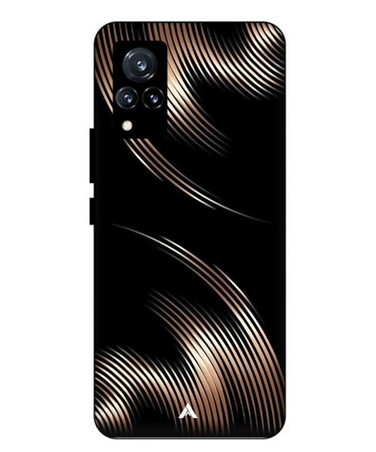 Stripe Pattern 1 Metal Back Cover Phone Case for Vivo v21