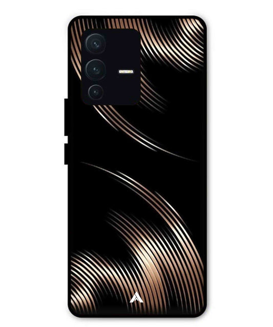 Stripe Pattern 1 Metal Back Cover Phone Case for Vivo v23 Pro
