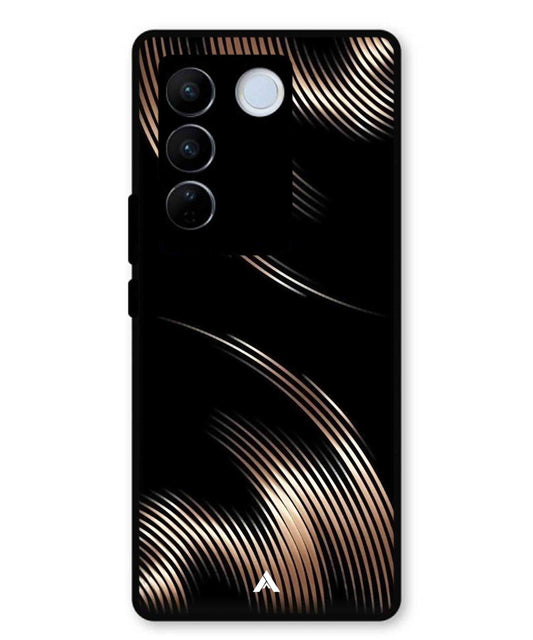 Stripe Pattern 1 Metal Back Cover Phone Case for Vivo v27e