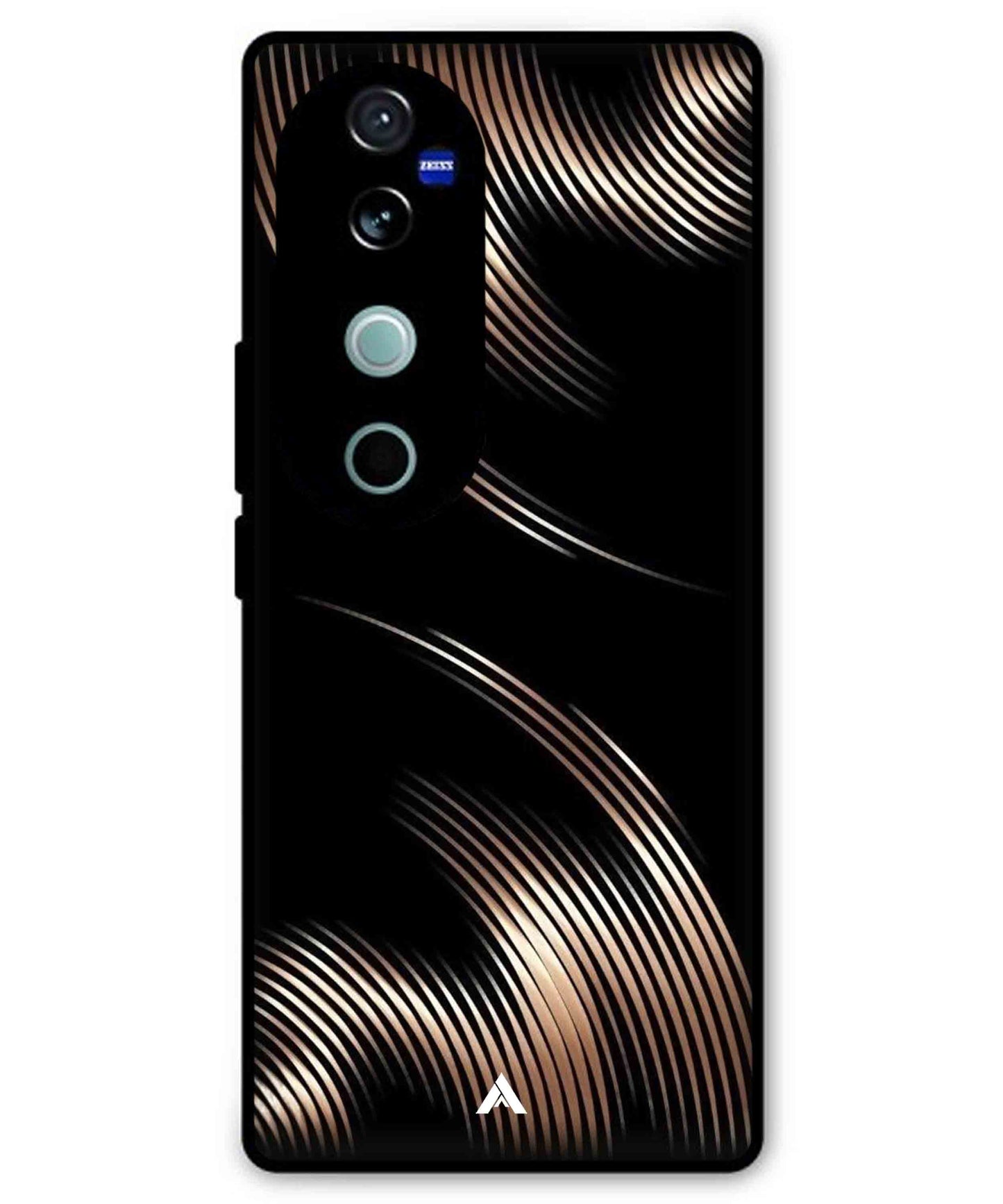 Stripe Pattern 1 Metal Back Cover Phone Case for Vivo v40