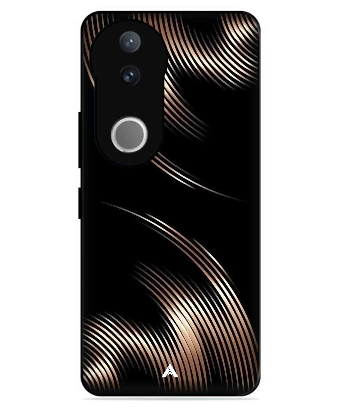 Stripe Pattern 1 Metal Back Cover Phone Case for Vivo v50